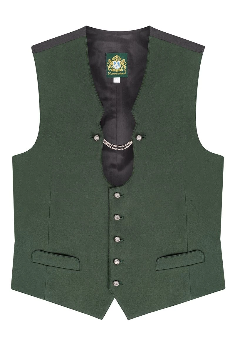 Trachtenweste Dunkelgrün Paul 114084 1 Trachtenweste Dunkelgrün Paul 114084