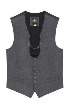 Trachtenweste Grau Stretch Vinzenz 010507 - Slimfit
