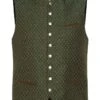 Trachtenweste Oliv Braun Johann 014535 - Slimfit