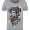 Trachtenshirt Kurzarm Grau Beppi 003794