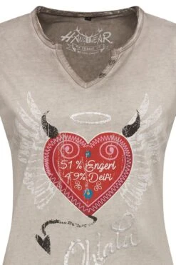 Trachtenshirt Kurzarm Grau Rot Engerl 007874 5 Trachtenshirt Kurzarm Grau Rot Engerl 007874 -Modegeschäft hangowear damen trachtenshirt kurzarm grau rot engerl 007874 3 1200x1200