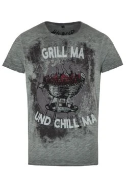 Trachtenshirt Grau Grill Ma Und Chill Ma 012939