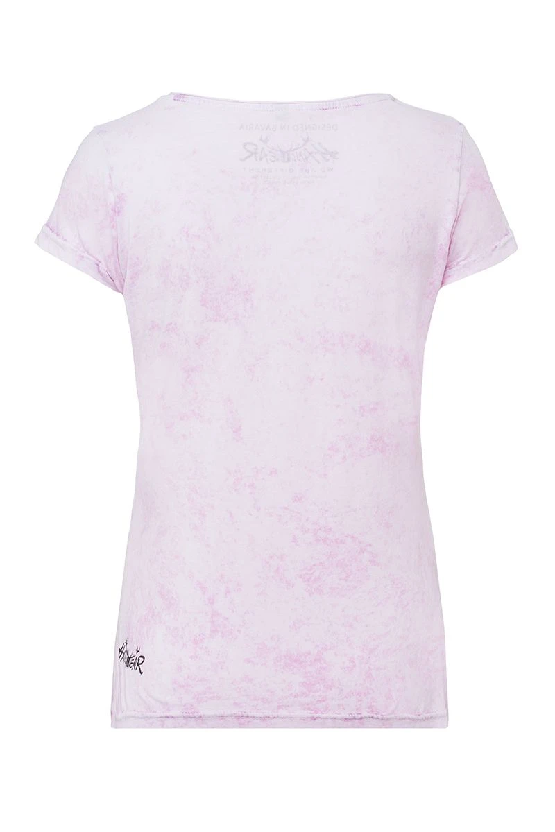 Trachtenshirt Kurzarm Flieder Madlpower 008178 2 Trachtenshirt Kurzarm Flieder Madlpower 008178 – Bild 2