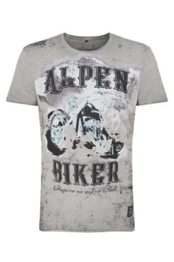 Trachtenshirt Kurzarm Grau Clint 010287