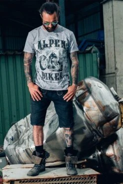 Trachtenshirt Kurzarm Grau Clint 010287 9 Trachtenshirt Kurzarm Grau Clint 010287 -Modegeschäft hangowear trachtenshirt kurzarm grau clint 010287 7 1200x1200