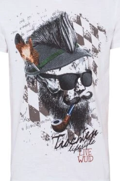 Trachtenshirt Kurzarm Weiß Mit Aufdruck Franzl 006569 -Modegeschäft hangowear trachtenshirt kurzarm weiss mit aufdruck franzl 006569 3 1200x1200