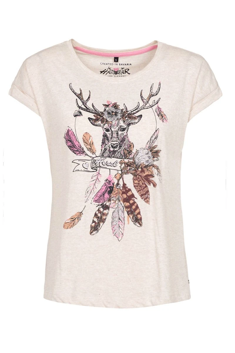 Trachtenshirt Kurzarm Natur Mit Hirschmotiv Mesquite 004860 1 Trachtenshirt Kurzarm Natur Mit Hirschmotiv Mesquite 004860