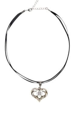 Collier In 11 Farben Mit Herzgeweih Und Svarowskisteinen 103573