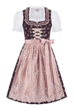 Kinder Dirndl Dunkelrot Altrosa Annalena 012702