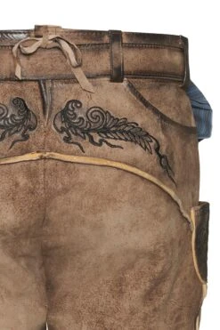 Lederhose Kurz Eiche Gespeckt Heiliger St. Florian 011077 -Modegeschäft himmel arsch und zwirn lederhose kurz eiche gespeckt hl sankt florian 011077 4 1200x1200