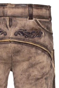 Lederhose Kurz Hellbraun Antik Mit Gürtel St. Virtus 007829 -Modegeschäft himmel arsch und zwirn lederhose kurz hellbraun antik mit guertel st virtus 007829 6 1200x1200