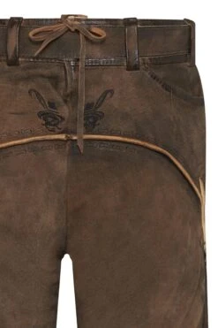 Lederhose Kurz Mit Gürtel Braun-antik Boandlkramer 002789 -Modegeschäft himmel arsch und zwirn lederhose kurz mit guertel braun antik boandlkramer 002789 4 1200x1200