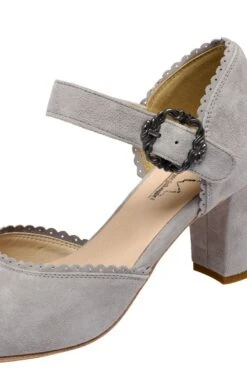 Pumps Hellgrau Mit Riemchen Walchensee 005396 -Modegeschäft hirschkogel damen pumps hellgrau walchensee 005396 2 1200x1200