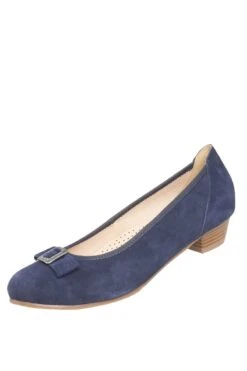 Pumps Dunkelblau Mit Schnalle Marisa 011192