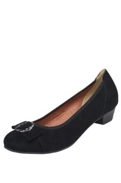 Pumps Schwarz Mit Schnalle Bergsee 005391