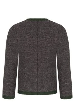 Kinder Trachten Strickjacke Anthrazit Grün Leo 015292 -Modegeschäft huber trachten strickjacke anthrazit gruen leo 015292 3 1200x1200