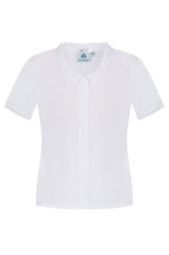 Kinder Dirndlbluse Weiß Vroni 007966