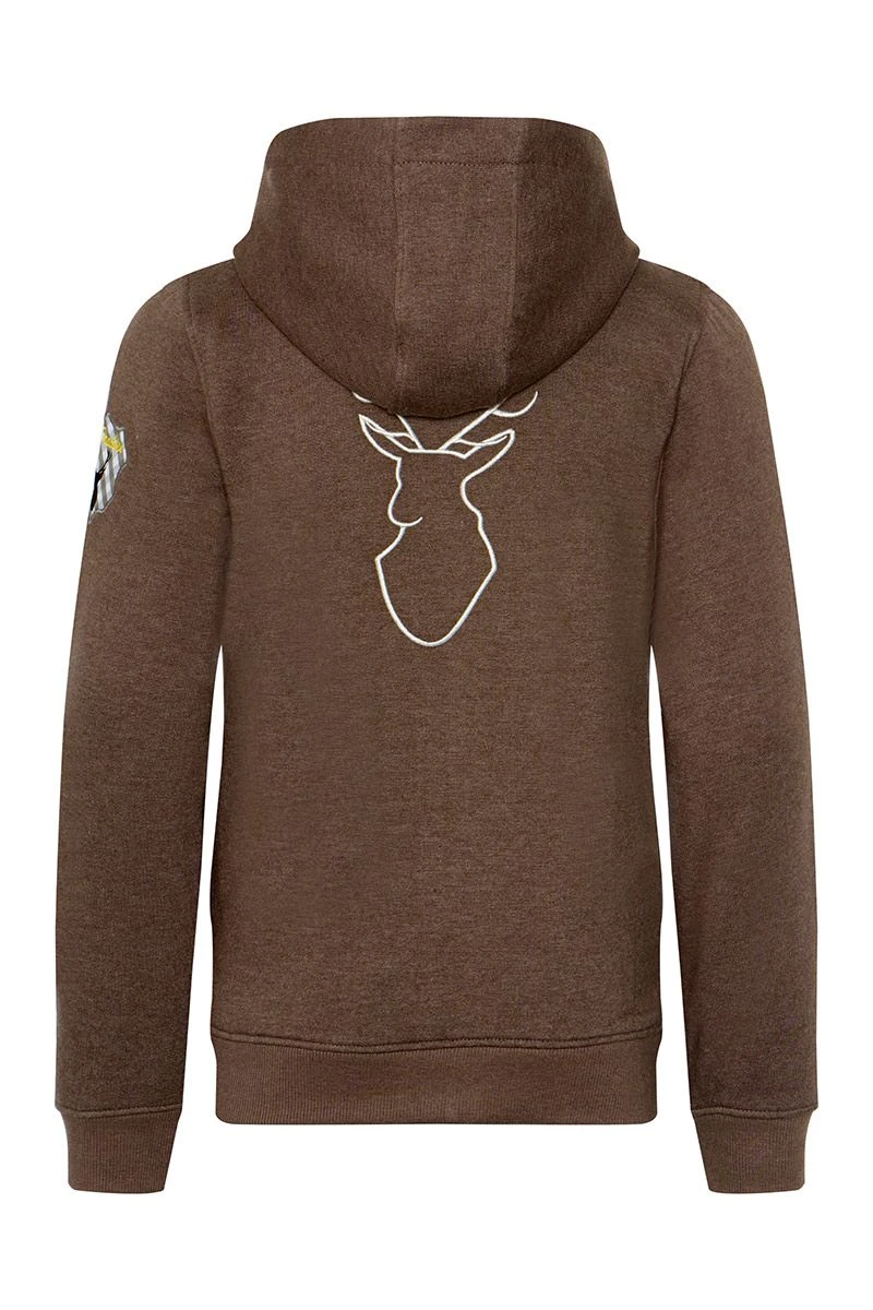 Kinder Kapuzen-Sweatjacke Braun Mit Hirschstickerei Ben 013487 3 Kinder Kapuzen-Sweatjacke Braun Mit Hirschstickerei Ben 013487 – Bild 3