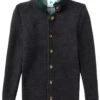 Kinder Trachten Strickjacke Anthrazit Grün 001166