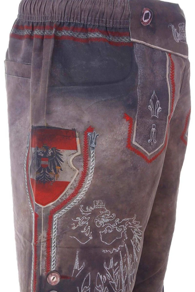 Badehose Braun Rot Österreich 012541 2 Badehose Braun Rot Österreich 012541 – Bild 2