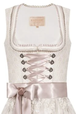 Hochzeitsdirndl Midi 70cm Creme Gemustert Mit Perlen 007019 -Modegeschäft krueger hochzeitsdirndl midi 70er creme gemustert mit perlen 007019 3 1200x1200