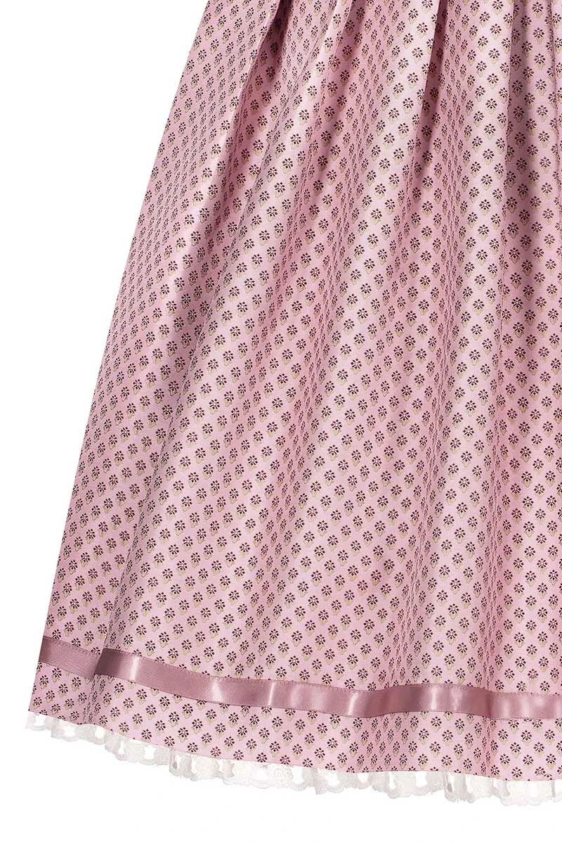 Mini Dirndl 60cm Rosa Gemustert Oliv Miriam 007023 6 Mini Dirndl 60cm Rosa Gemustert Oliv Miriam 007023 – Bild 6