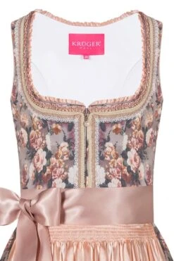 Mini Dirndl 60cm Taupe Mit Blumendruck Apricot 007028 8 Mini Dirndl 60cm Taupe Mit Blumendruck Apricot 007028 -Modegeschäft krueger mini dirndl 60er taupe mit blumendruck apricot 007028 3 1200x1200