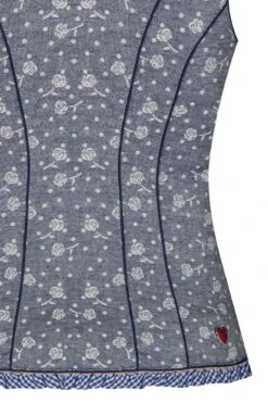 Trachtenmieder Jeansblau Creme Gemustert 003713 -Modegeschäft krueger trachten mieder blau creme gemustert 003713 5 1200x1200