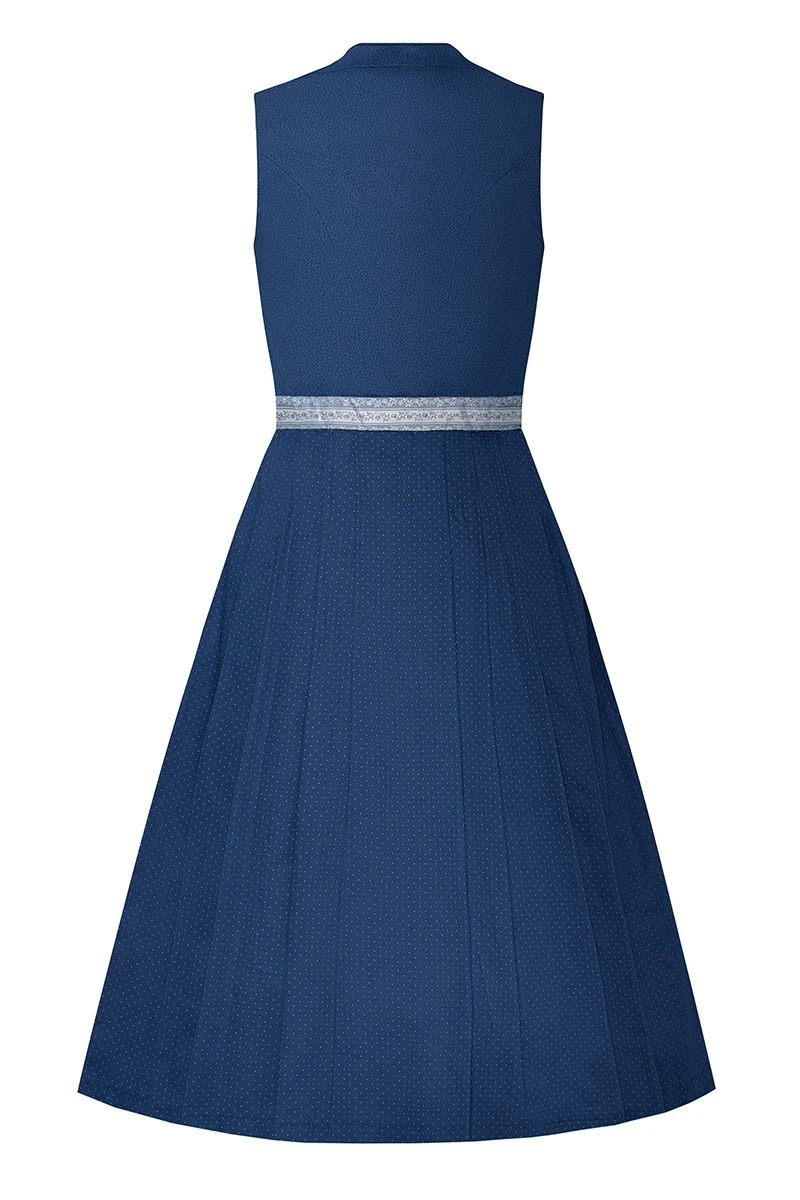 Dirndl Lang 80 Cm Dunkelblau Silber Nicoletta 006864 2 Dirndl Lang 80 Cm Dunkelblau Silber Nicoletta 006864 – Bild 2