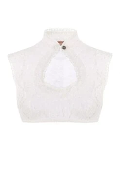 Dirndlbluse Spitze Creme Stretch Antonia 012697