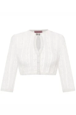 Dirndlbluse Spitze Creme Nadine 013999