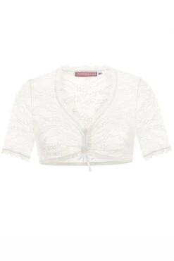 Dirndlbluse Spitze Creme Stretch Marlen 015175