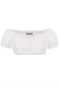 Dirndlbluse Spitze Creme Stretch Nicole 014001
