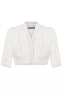 Dirndlbluse Spitze Creme Stretch Vera 014041