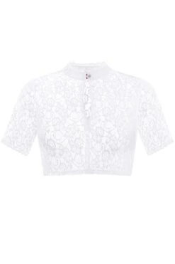 Dirndlbluse Spitze Weiß Stretch Elisa 013754