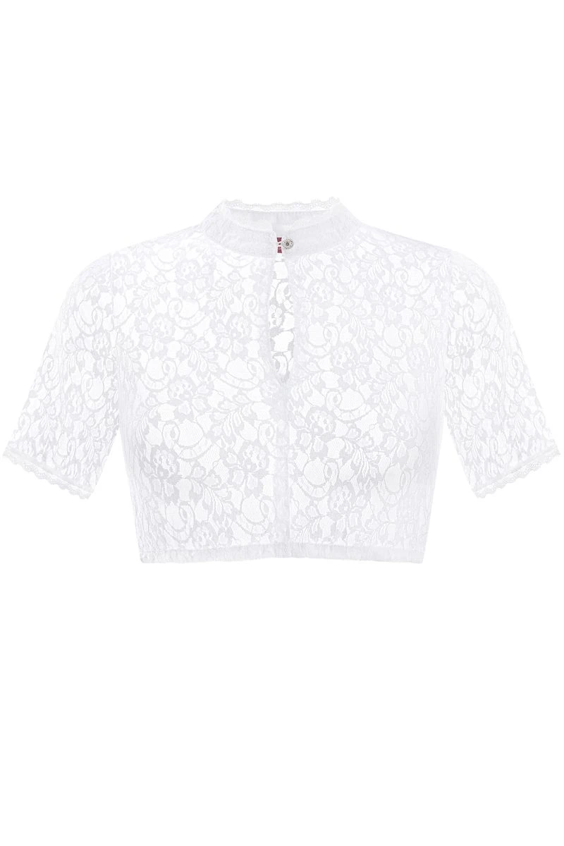 Dirndlbluse Spitze Weiß Stretch Elisa 013754 1 Dirndlbluse Spitze Weiß Stretch Elisa 013754