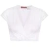 Dirndlbluse Weiß Mit Spitze Stretch Anette 008038