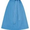 Dirndlschürze Midi 70 Cm Hellblau Gestreift Nelly 013769