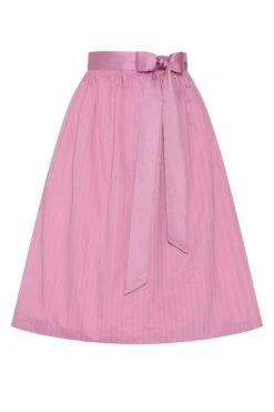 Dirndlschürze Midi 70 Cm Altrosa Gestreift Nelly 013772