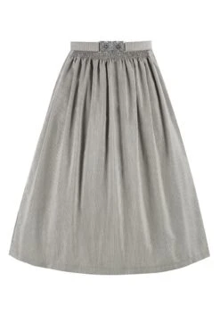 Dirndlschürze Midi 70 Cm Grau Gestreift 015917
