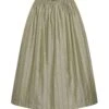 Dirndlschürze Midi 70 Cm Oliv Gemustert 012596