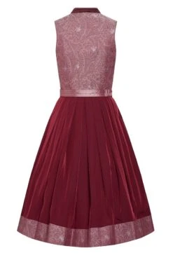 Midi Dirndl 65 Cm Altrosa Bordeaux Gemustert Ella 010043 8 Midi Dirndl 65 Cm Altrosa Bordeaux Gemustert Ella 010043 -Modegeschäft lieblingsgwand midi dirndl 65cm altrosa gemustert ella 010043 3 1200x1200