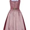 Midi Dirndl 65 Cm Altrosa Gemustert Mila 010042