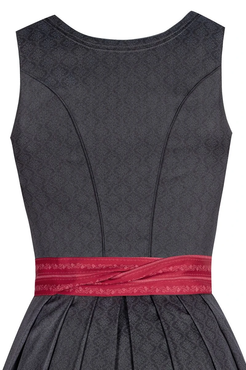 Midi Dirndl 65 Cm Anthrazit Rot Melina 010365 4 Midi Dirndl 65 Cm Anthrazit Rot Melina 010365 – Bild 4