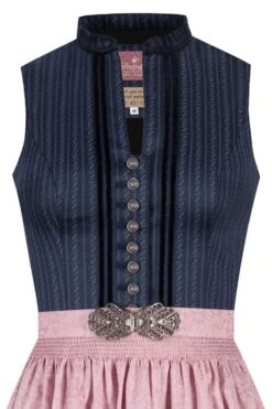 Modegeschäft -Modegeschäft lieblingsgwand midi dirndl 65cm dunkelblau altrosa loretta limitiert 010397 2 1200x1200