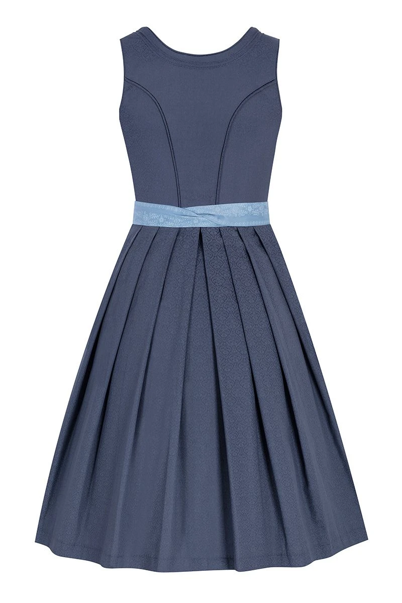 Midi Dirndl 65 Cm Dunkelblau Hellblau Amalia 015429 3 Midi Dirndl 65 Cm Dunkelblau Hellblau Amalia 015429 – Bild 3