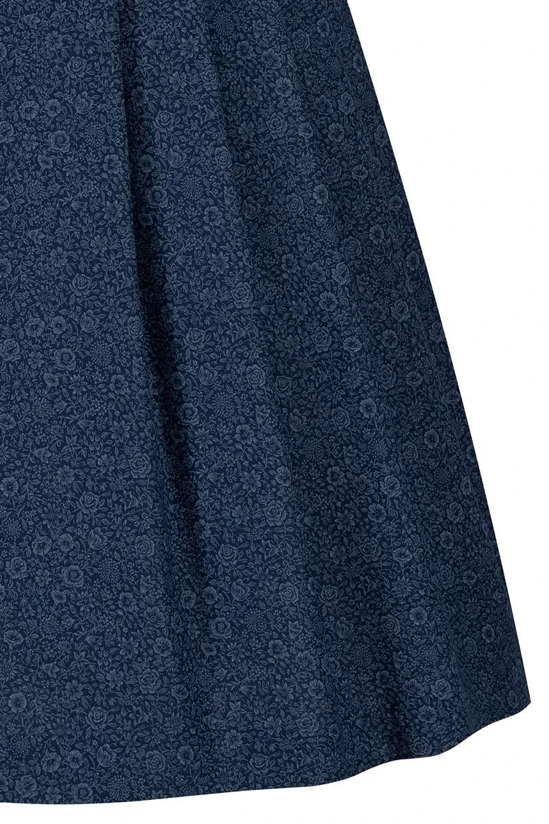 Midi Dirndl 65 Cm Dunkelblau Hellblau Greta 010004 6 Midi Dirndl 65 Cm Dunkelblau Hellblau Greta 010004 – Bild 6