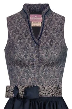 Modegeschäft -Modegeschäft lieblingsgwand midi dirndl 65cm dunkelblau taupe klara limitiert 009185 2 1200x1200