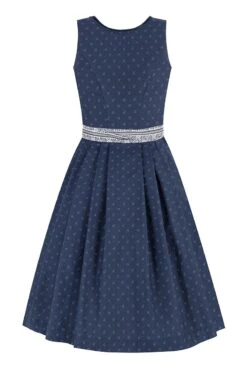 Midi Dirndl 65 Cm Dunkelblau Weiß Alea 014664 -Modegeschäft lieblingsgwand midi dirndl 65cm dunkelblau weiss alea 014664 3 1200x1200