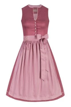 Midi Dirndl 65 Cm Rosenholz Altrosa Julie 009990